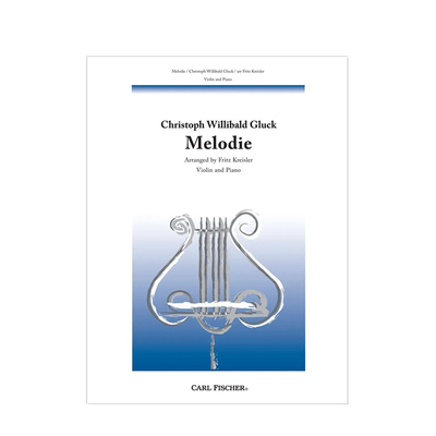 格鲁克 小提琴旋律 D小调 附钢伴 单曲3页 费舍尔乐谱书 Chrisf von Gluck Melodie in D Minor Violin and Piano F1143