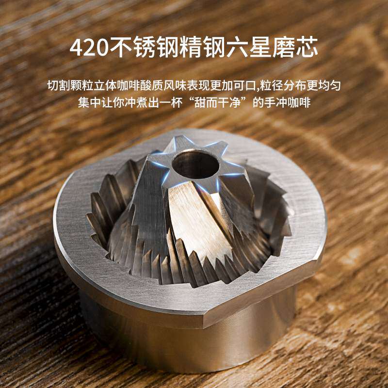 HiBREW咖喜萃G4B手摇磨豆机意式手冲摩卡壶咖啡豆研磨器家用小型