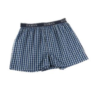 BXMAN宽松阿罗裤男士内裤男平角裤纯棉梭织中腰短裤男睡裤加大码