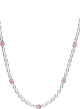 周六福S925银链坠芭蕾珍珠项链优雅送女友节日礼物