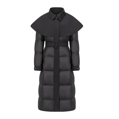 艾莱依斗篷羽绒服大气高级鹅绒服