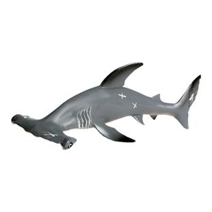 仿真海洋生物锤头鲨儿童实心塑胶玩具鲨鱼巨齿鲨海底动物模型摆件