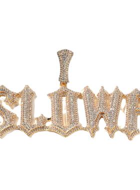 ICEBLING毛刺定制英文拼接吊坠