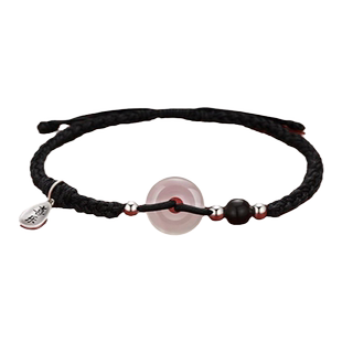 中国黄金央创平安扣手链男生男款高级感手绳情侣手链生日礼物S925