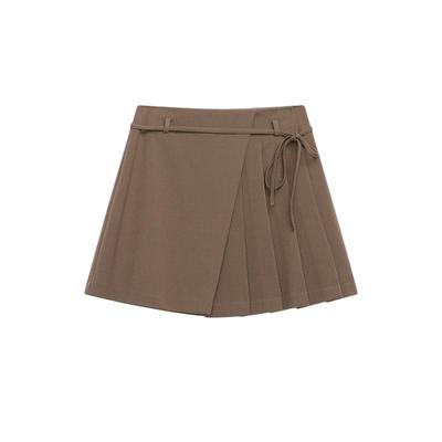 播不规则半身裙女2023秋冬显瘦高腰修身款热辣百褶短裙DDQ4BD5517