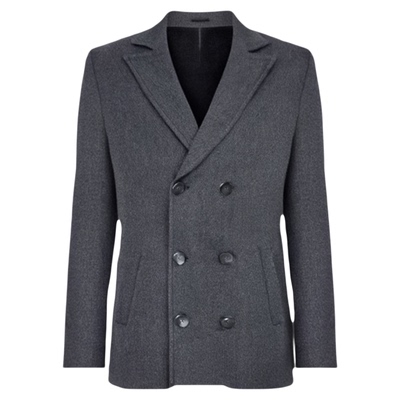 羊毛呢大衣质感西装风衣外套