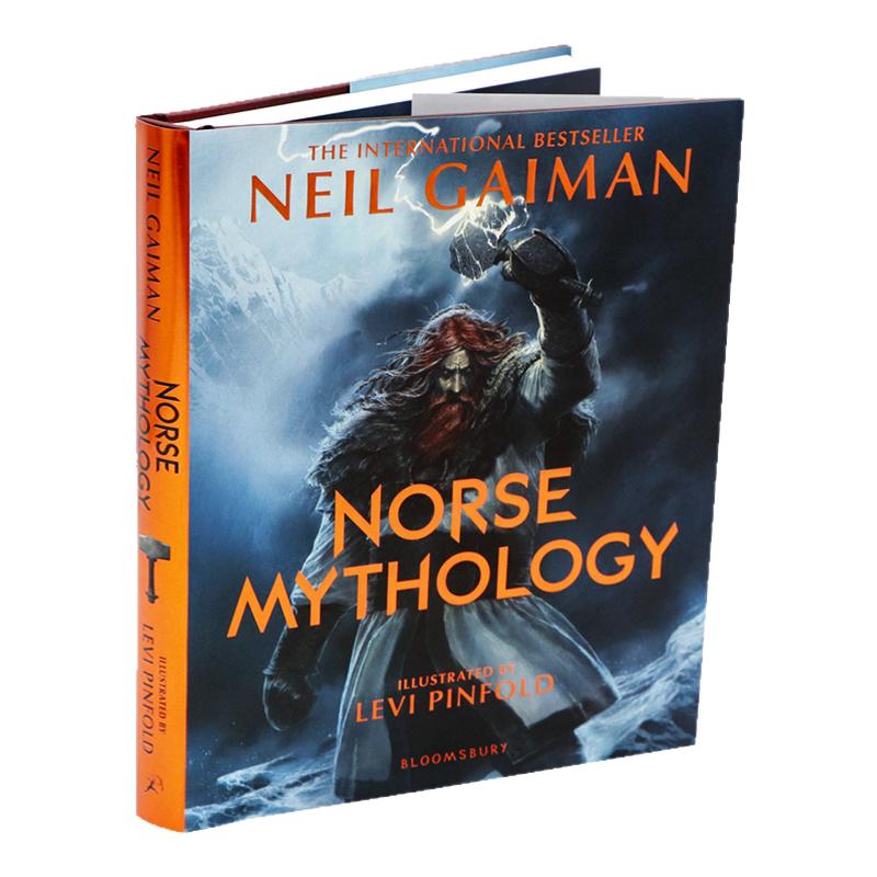 北欧神话插画版 Neil Gaiman 尼尔盖曼 英文原版 Norse Mythology 精装12岁+青少年读物神话故事传说 鬼妈妈同作者