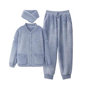 蕉内绒绒501Home男款家居服套装珊瑚绒加厚情侣女士冬季新款睡衣