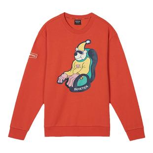 DUVETICA 春季男女情侣款户外运动印花长袖保暖加绒卫衣VXMTB0536