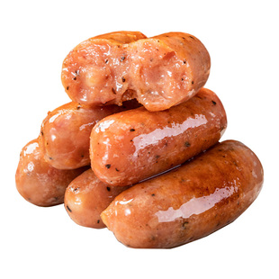 粮农星厨火山石烤肠地道肉肠黑胡椒脆皮爆汁热狗香肠空气炸锅食材