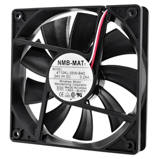 NMB原装12025 24V0.29A 4710KL-05W-B40服务器变频器设备风扇12CM