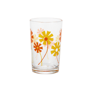 迦乐进口日本aderia石冢硝子昭和系列复古绘画玻璃杯水杯饮料杯