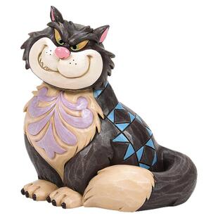 enesco迪士尼周边手办坏猫路西法迷你路西法摆件顽皮鲁斯佛周边