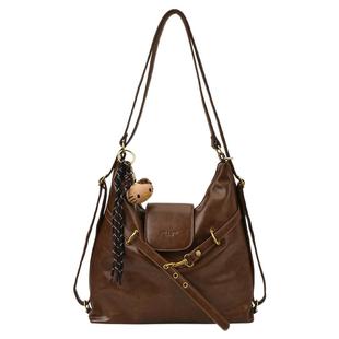 高级感复古大容量女双肩包2025新款通勤百搭单肩包一包三背托特包