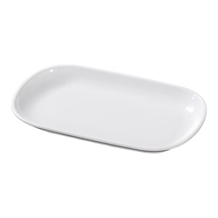 密胺餐具早餐肠粉盘专用餐饮商用白色仿瓷烧烤火锅配菜盘子长方形