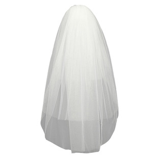 新娘短款简约头纱女白色头饰超仙森系韩式结婚主婚纱婚礼拍照道具