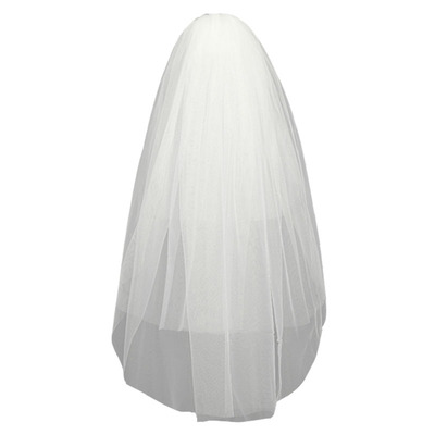 短款白色超仙森系韩式婚礼头纱