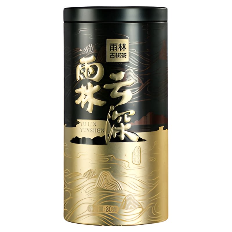 雨林古树茶 2019年云深生茶 7年陈云南古树普洱茶生茶罐装散茶80g