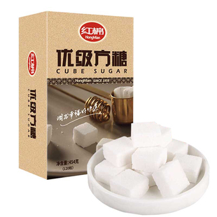 红棉咖啡方糖盒装速溶糖块黑咖啡伴侣方块糖白砂糖奶茶豆浆调味