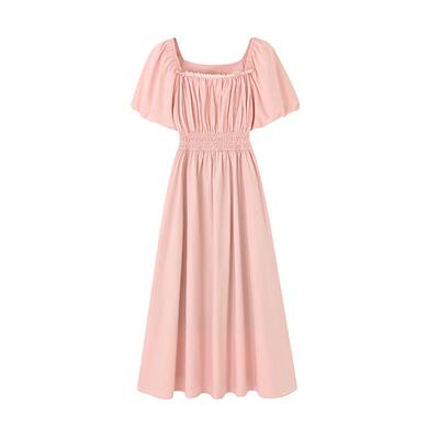 mc2温柔甜美风显瘦长款连衣裙