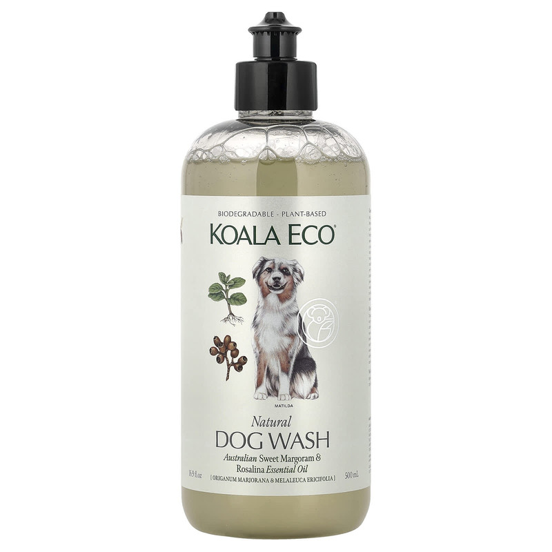 Koala Eco天然狗狗洗液澳大利亚甜牛至和天竺葵精油宠物洗浴品