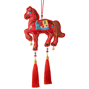 马年香囊空袋刺绣小马香包午马竞腾中式挂件香袋中药荷包圣诞礼物
