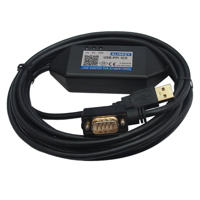 适用于S7-200 PLC下载线编程电缆PPI通讯3DB30触摸屏监控调试