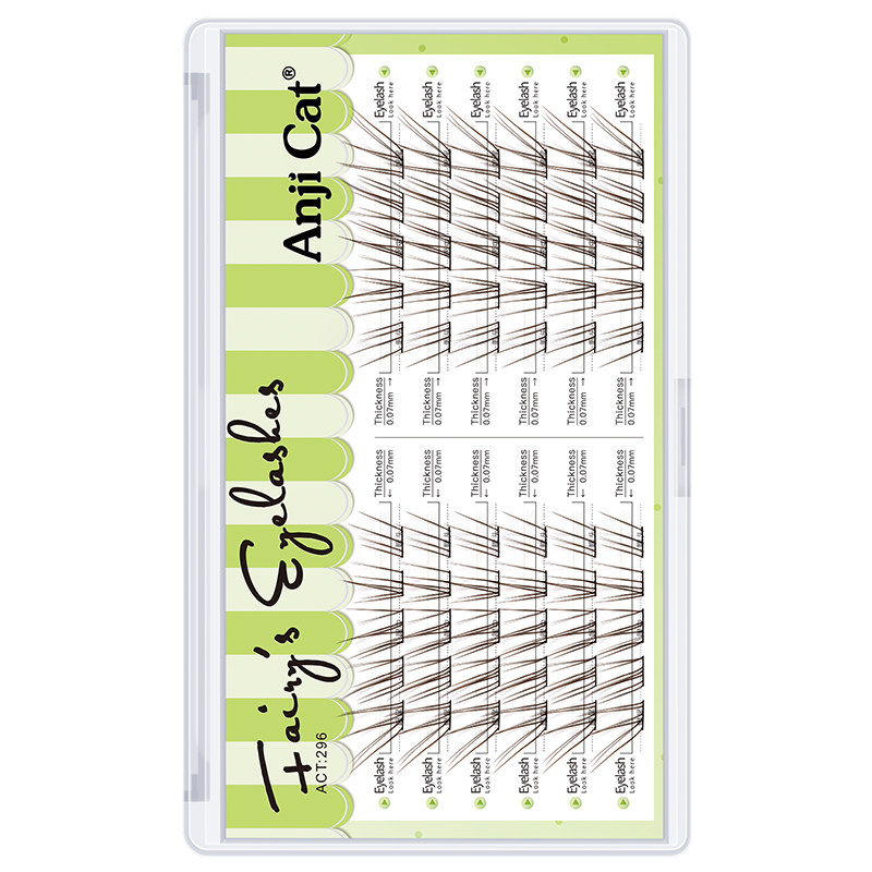 anjicat茶棕色小鹿睫毛