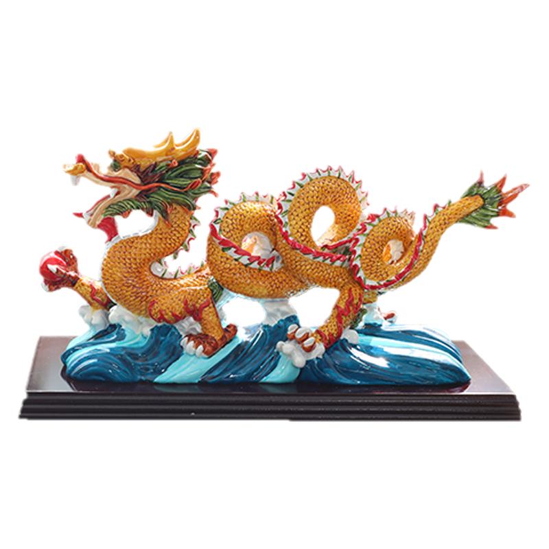 陶瓷龙摆件新年礼物玄关工艺品