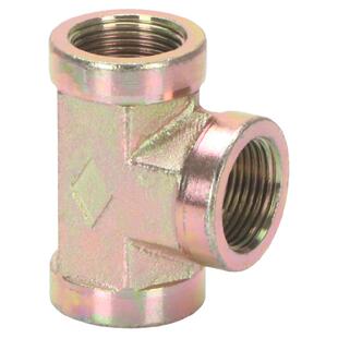 高压油管液压内丝三通1/2/3/4/6分1寸英制内螺纹三通T型内牙接头