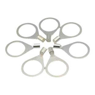 OT10平方铜鼻子线耳防静电跨接线冷压接线端子裸圆形叉型接地全铜