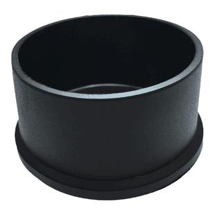 防滑缓音不锈钢管50堵头黑色圆形孔塞60管脚垫封盖堵帽外塞胶套30