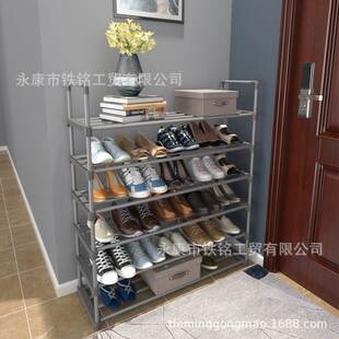 鞋架多功能组装鞋架进门阳台跨境鞋柜不锈钢楼梯口鞋柜