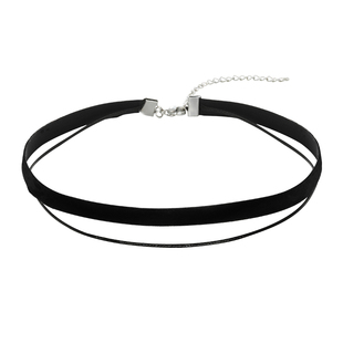 倪妮同款项链choker黑色脖颈链项圈锁骨链绳女高级感简约百搭配饰