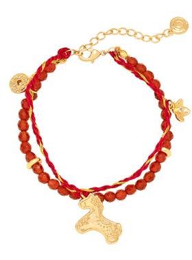 Meililove莓拉马上开花双层手链