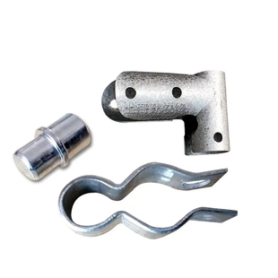 养殖温室大棚骨架摇门专用配件热镀锌门包角门球门锁门座立柱铰链