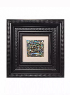 新中式宋氏美学酒店会所样板房茶室书柜茶具书籍挂画组合装饰摆件