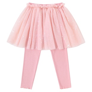 女宝裙裤春秋款宝宝裙子新款女童半身裙好看儿童打底裤洋气春装新