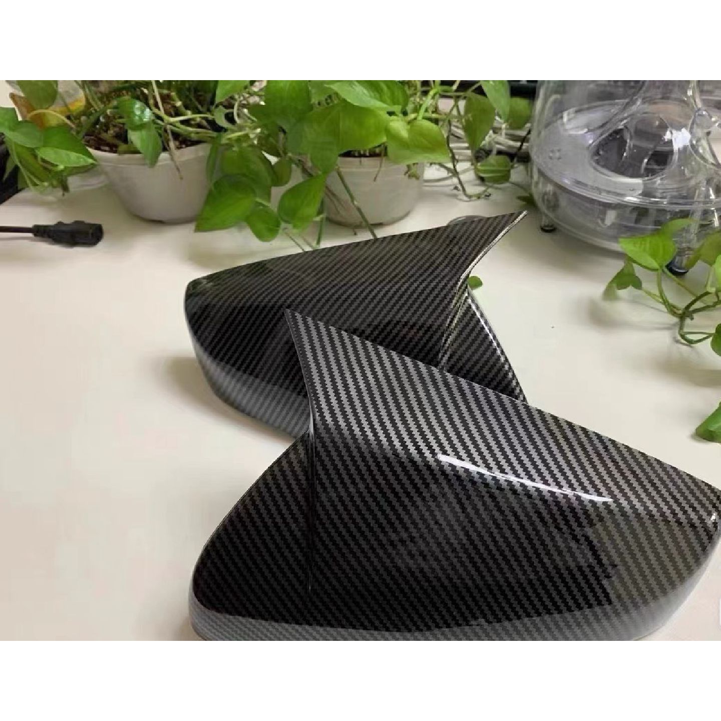 【议价-可维修】碳纤维牛角后视镜壳,凯迪拉克ATSL/4/5/C /二手
