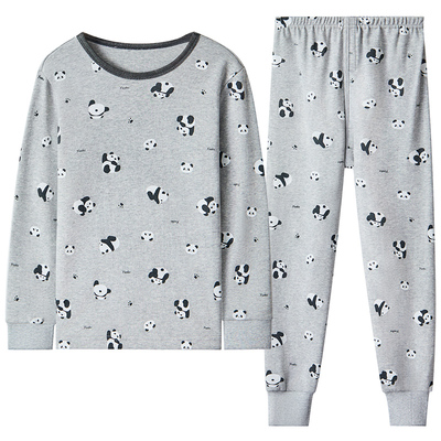 红豆儿童秋衣秋裤纯棉保暖内衣套