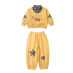 女童春装卫衣套装2026新款小童春季儿童装洋气时髦女宝宝春秋衣服