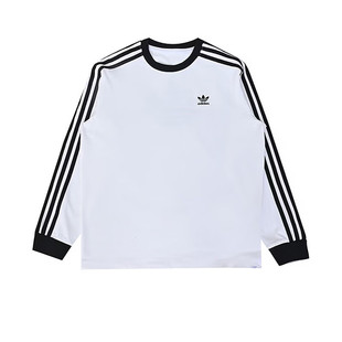 26春季新款adidas阿迪达斯三叶草儿童复古休闲圆领长袖卫衣KW1186