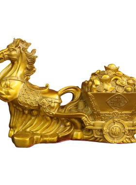 黄铜马上发财马上有钱家居店铺摆