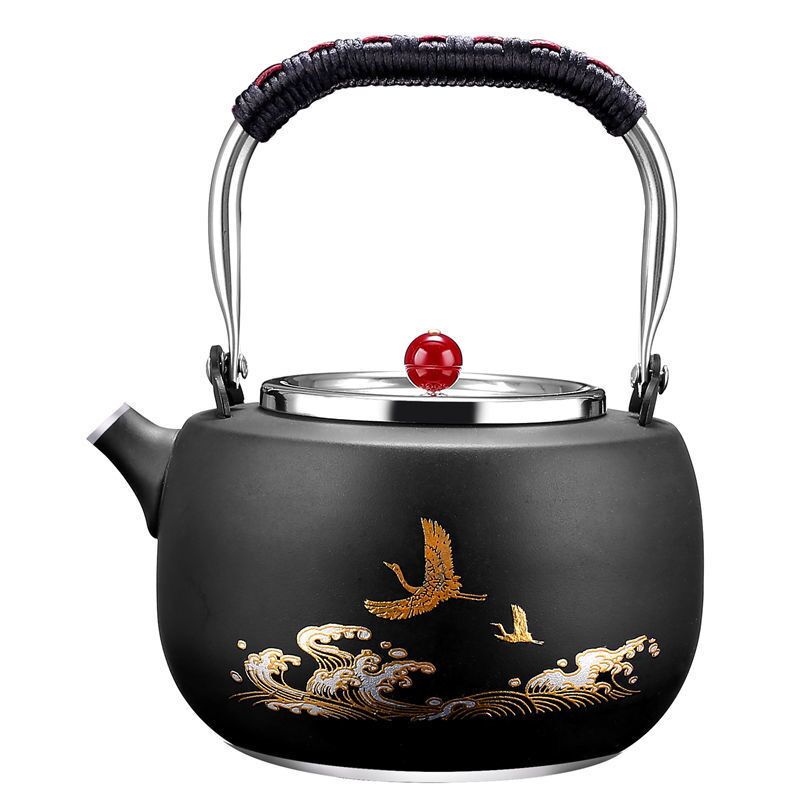 功夫茶具316不锈钢平底壶电磁炉专用烧水壶家用电陶炉煮茶壶套装