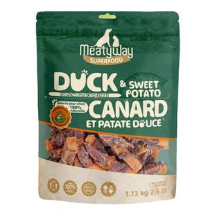 Meatyway爵宴鸭肉缠甘薯卷磨牙训练奖励胡萝卜鸡肉干狗狗宠物零食