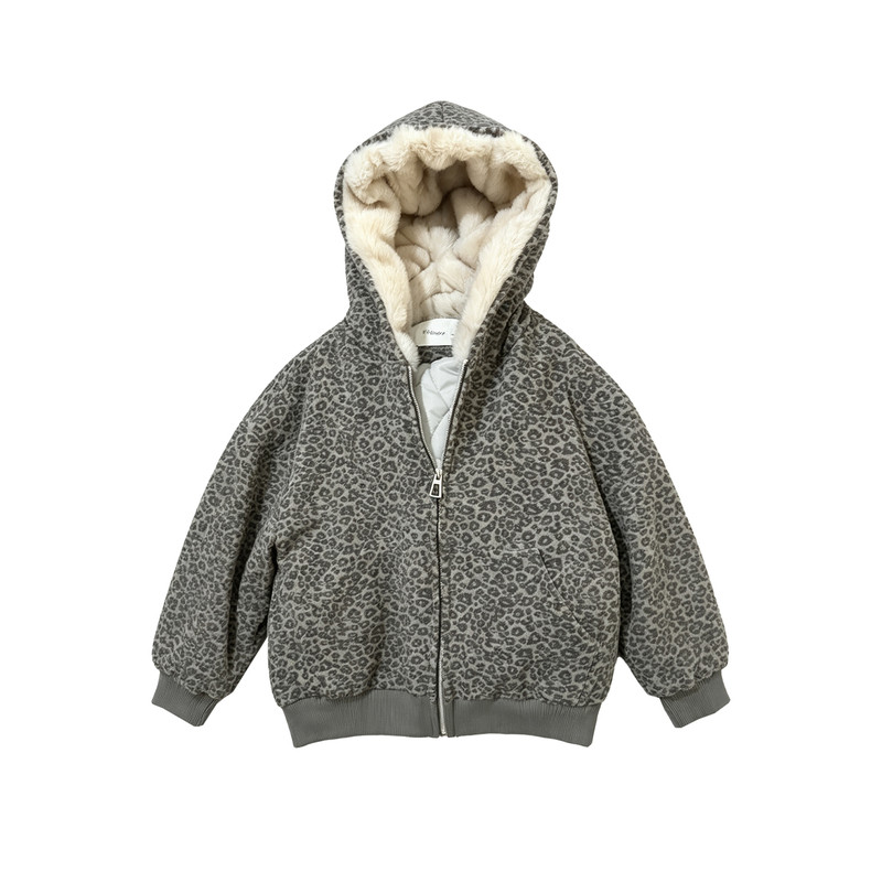 女童冬季夹棉加厚派克棉服