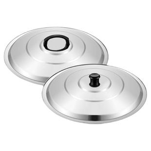 不锈钢锅盖家用老式炒锅盖子圆形缸盖蒸锅铁锅鼎大锅盖30-32-78cm