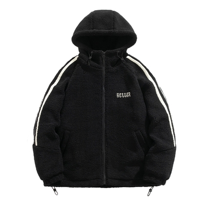 迈特优羊羔绒棉衣外套男款秋冬季