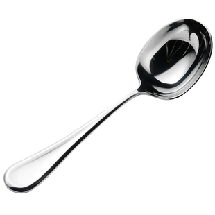 米立风物勺子食品级不锈钢深勺家用西瓜勺商用西餐勺大汤勺分餐勺