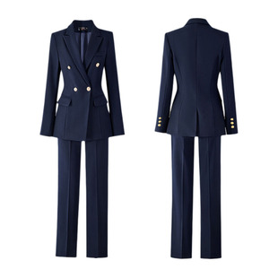职业气质高级感西装套装裤女士正式场合西服公务员面试教师工作服